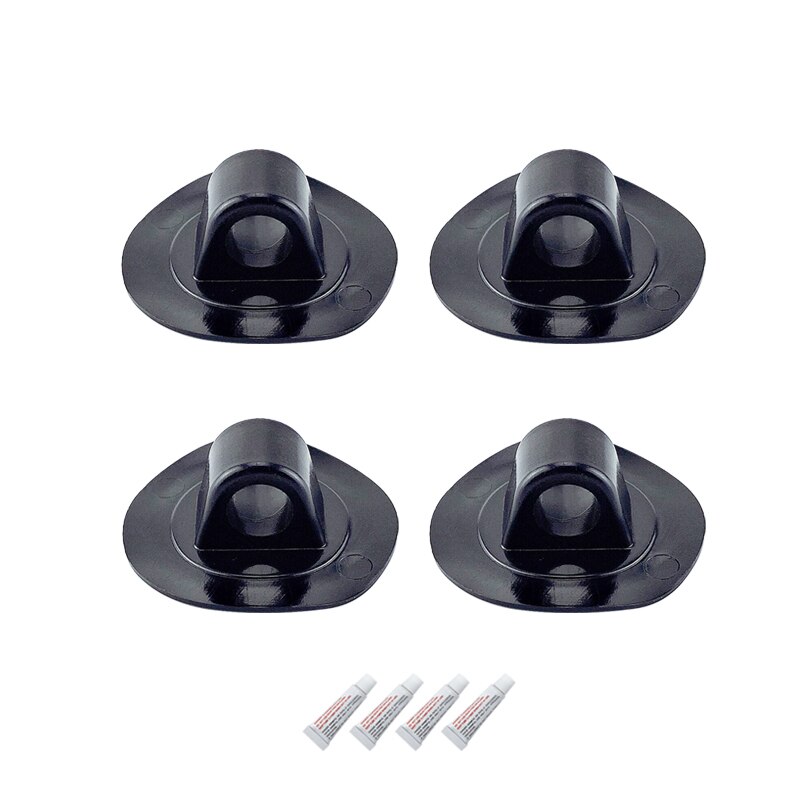 PVC Seil Halterung mit Kleber Clip Haken Seil Schnalle Rudern Boote ziehen Sicher Haken Schlauchboot Kajak Beiboot Zubehör: 4Stck