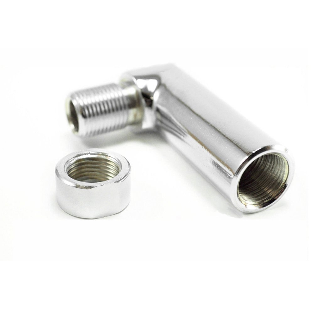 O2 Oxygen Sensor Angled Extender Spacer Oxygen Sensor Adapter 90 Degrees O2 Bung Extension M18 X 1.5 Straight Bolt-on