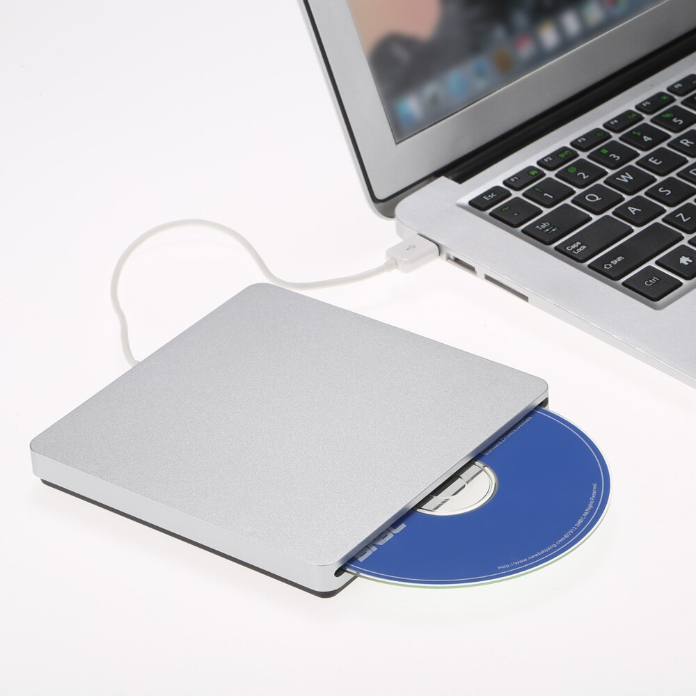 Usb 2.0 Draagbare Ultra Slim Externe Slot-In Cd Dvd Rom Speler Drive Writer Reader Voor Imac/Macbook/Macbook Air/Pro Laptop Pc