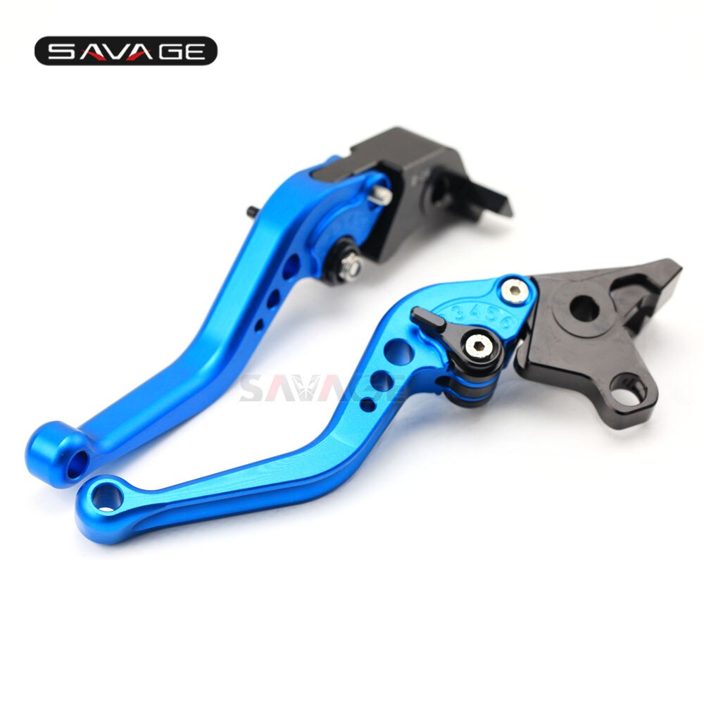 Long Court Levier D'embrayage De Frein Leviers Pour HONDA NC 700S 700X 750S 750X CTX 700 750 VFR400R VTR250 NC700S NC700X NC750S NC750X CNC: short blue