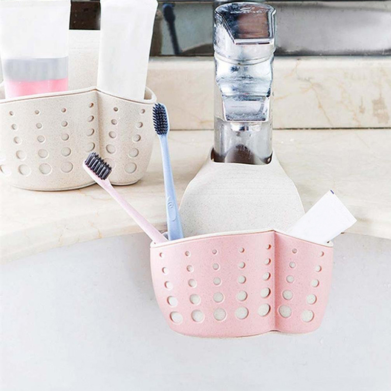 Keuken Cleaning Tools Gebruiksvoorwerpen Organizer Verstelbare Snap Sink Zeep Spons Houder Keuken Opknoping Afvoer Mand Keuken Gadgets.