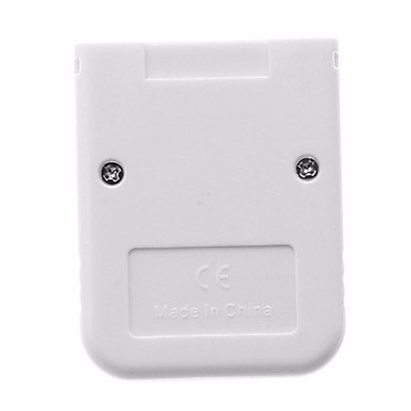 White Memory Card compatible for Wii & Gamecube Console