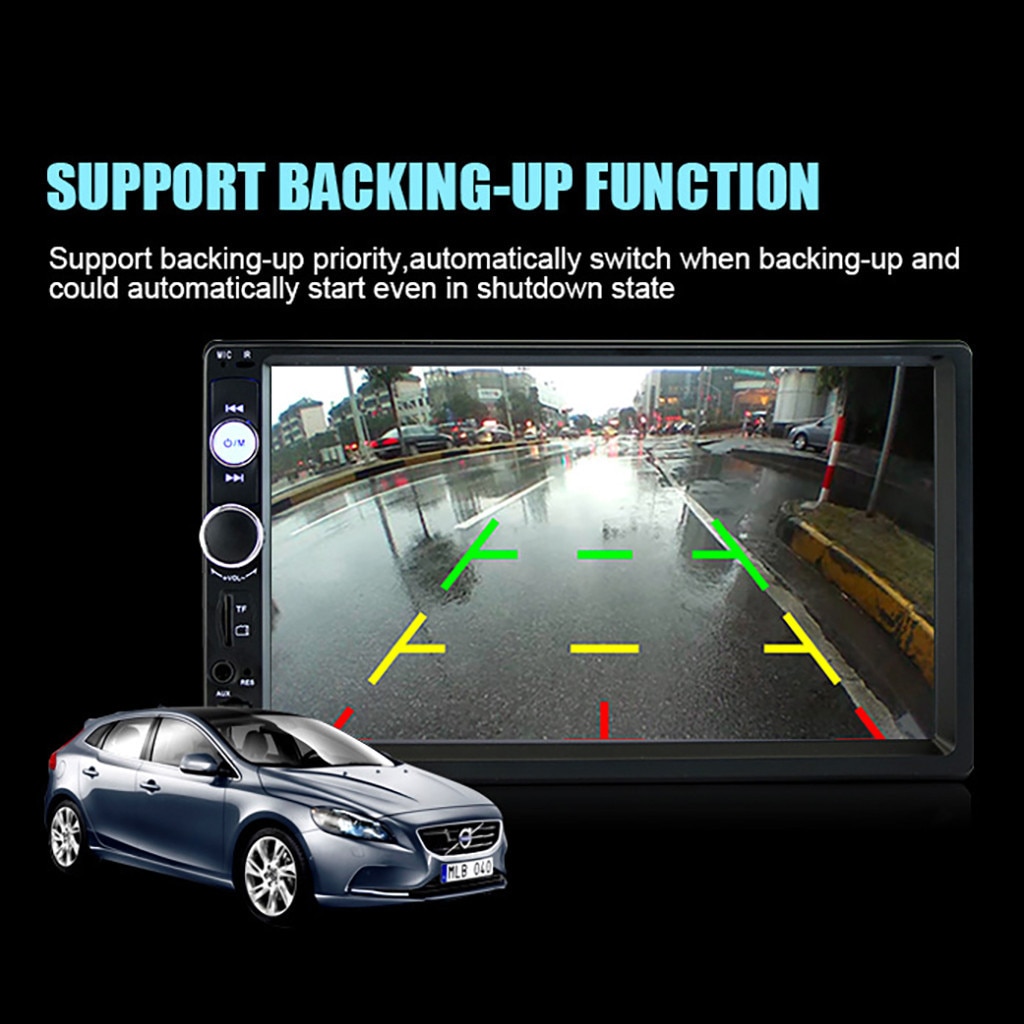 7018B Universale macchina multimedia giocatore Autoradio 2din stereo 7 "tocco schermo FM video MP5 giocatore auto Radio con la macchina fotografica # R15