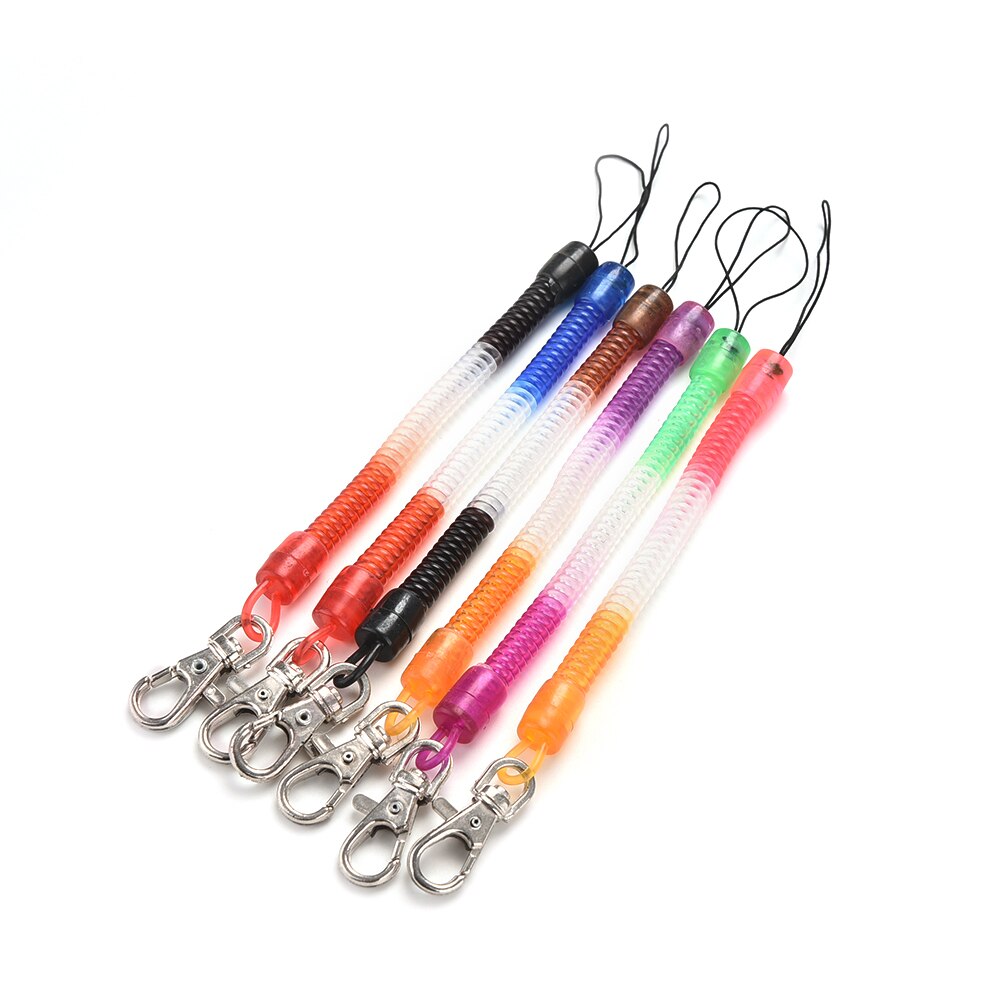 Corde élastique corde à ressort chaîne de téléphone mobile jouet en plastique porte-clés rétractable cordon téléphonique ressort porte-clés outil