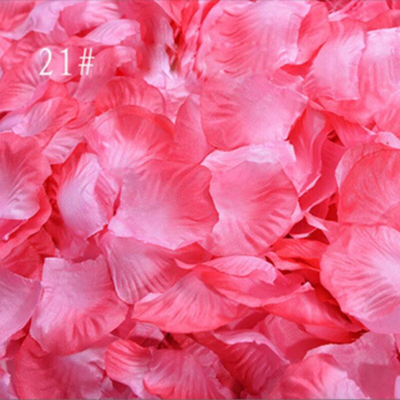 3000 stks/partij Zijden Rozenblaadjes Bladeren Kunstbloemen Bloemblaadjes voor Romantische Bruiloft Decoratie Party Decor Festival Tafel Decors