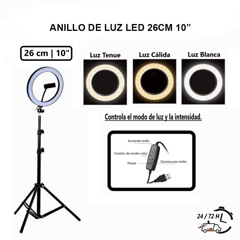 EUROXANTY®| LED light hoops | Ring light with tripod | Ring light | Ring light mobile holder | Tik Tok | Plaza España