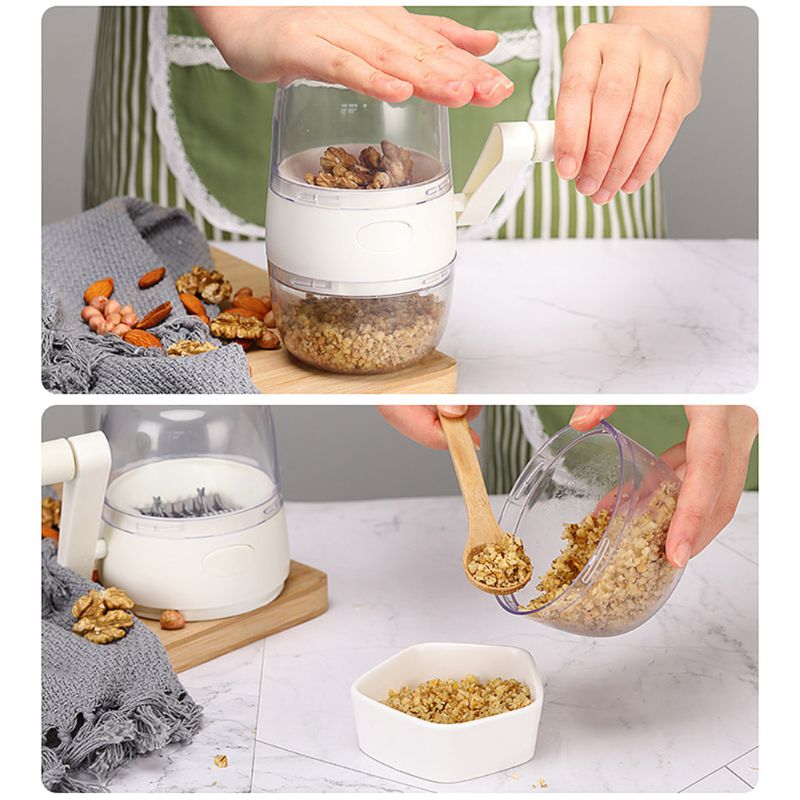 Manual Nut Grinder Multifunctional Dried Fruit Crusher Peanut Masher Nut Chopper Grinding Device for Sesame Walnut