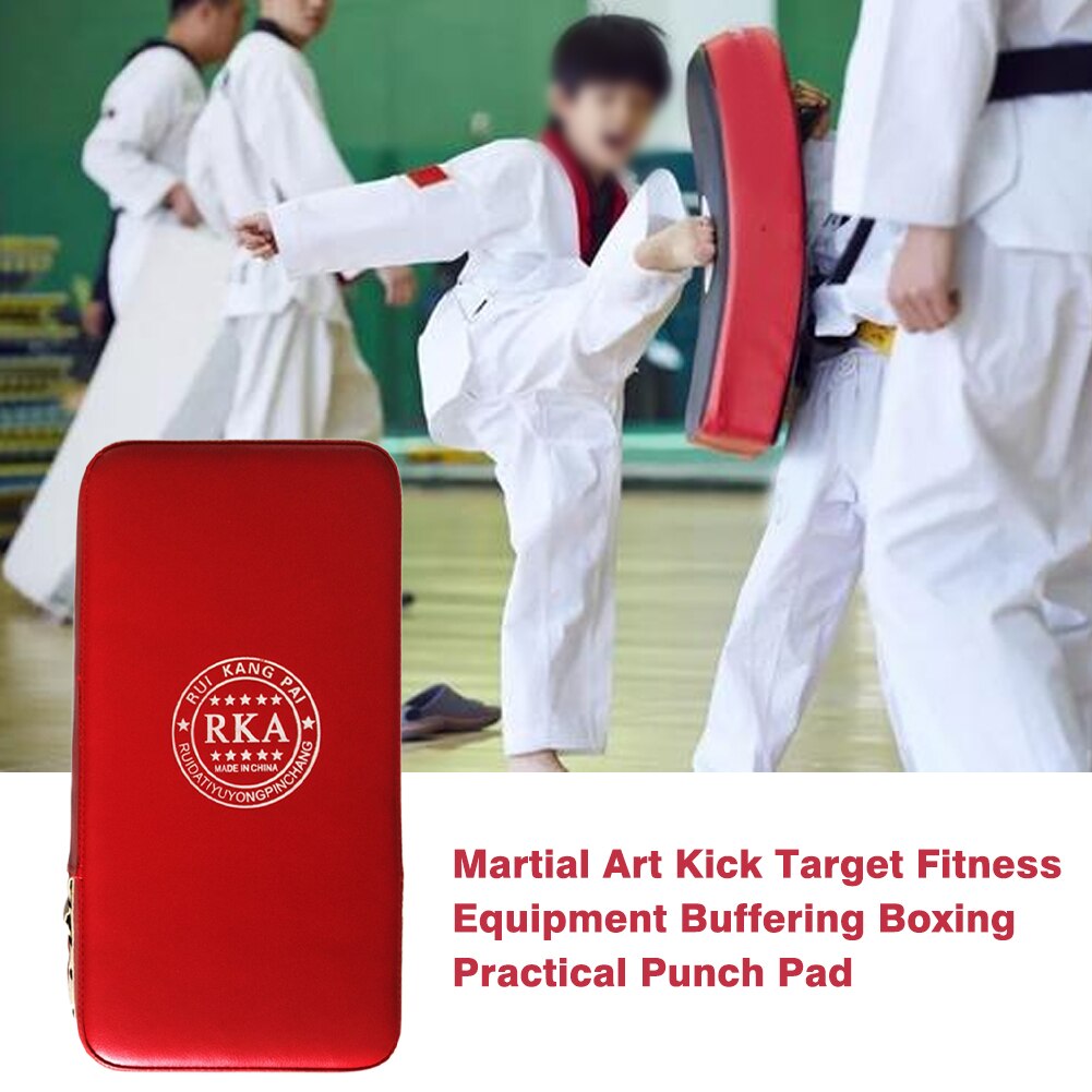 Indoor Sports Protective Martial Art Kick Target Accessories PU Training Punch Pad Boxing Taekwondo Karate Buffering Practical: Red