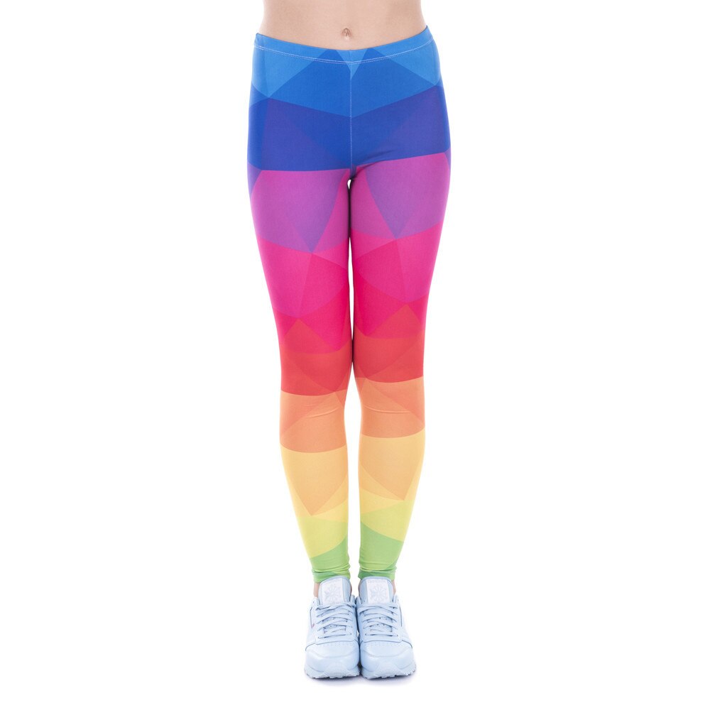 Trendy Digital Print Elastische Workout Leggings Push Up Vrouwen Casual Skinny Sporting Fitness Leggings Broek Broek: 43477