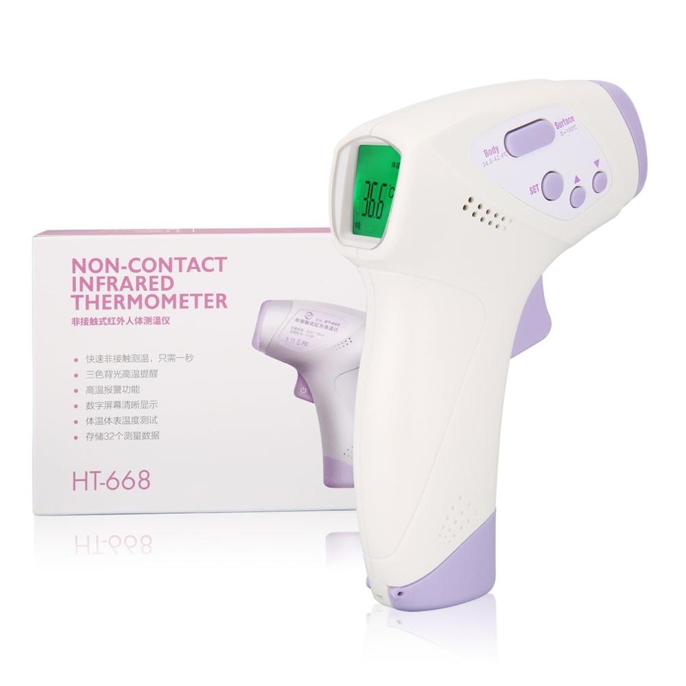Infrarød pande termometer krop berøringsfri termometer baby voksne udendørs indendørs digital infrarød feber øre termometer: 4