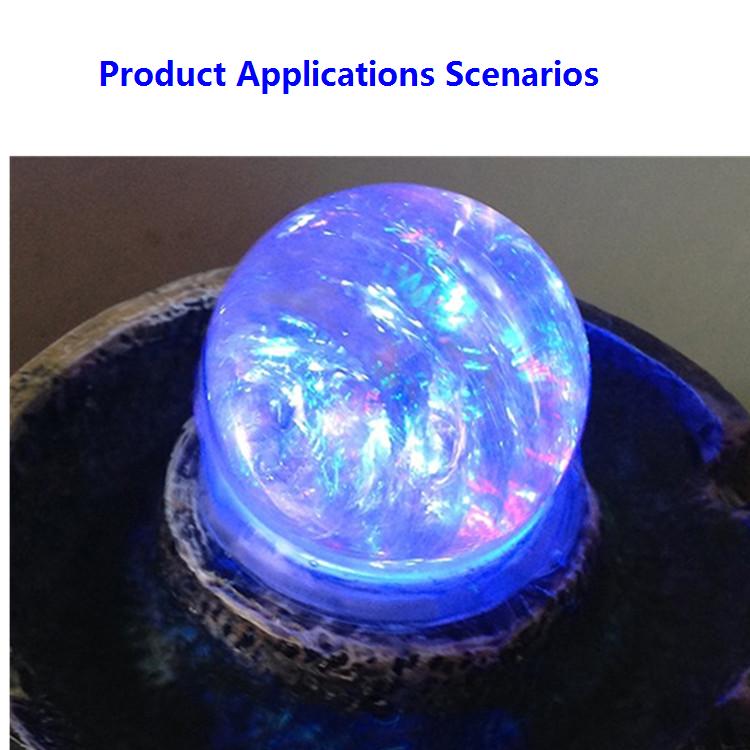 40mm hielo grieta cristal feng shui bola suerte rockery fuente de agua bonsai bola decoración