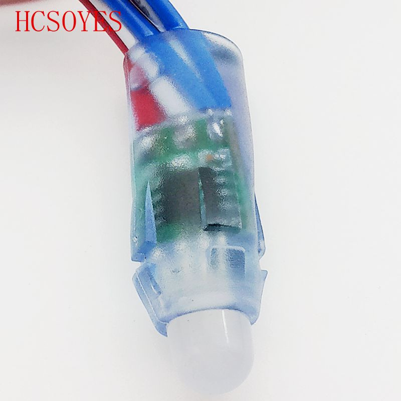 5v 12mm led ws2811 pixel module 50 node/string digital rgb full color waterproof ip68 led string for letters sign