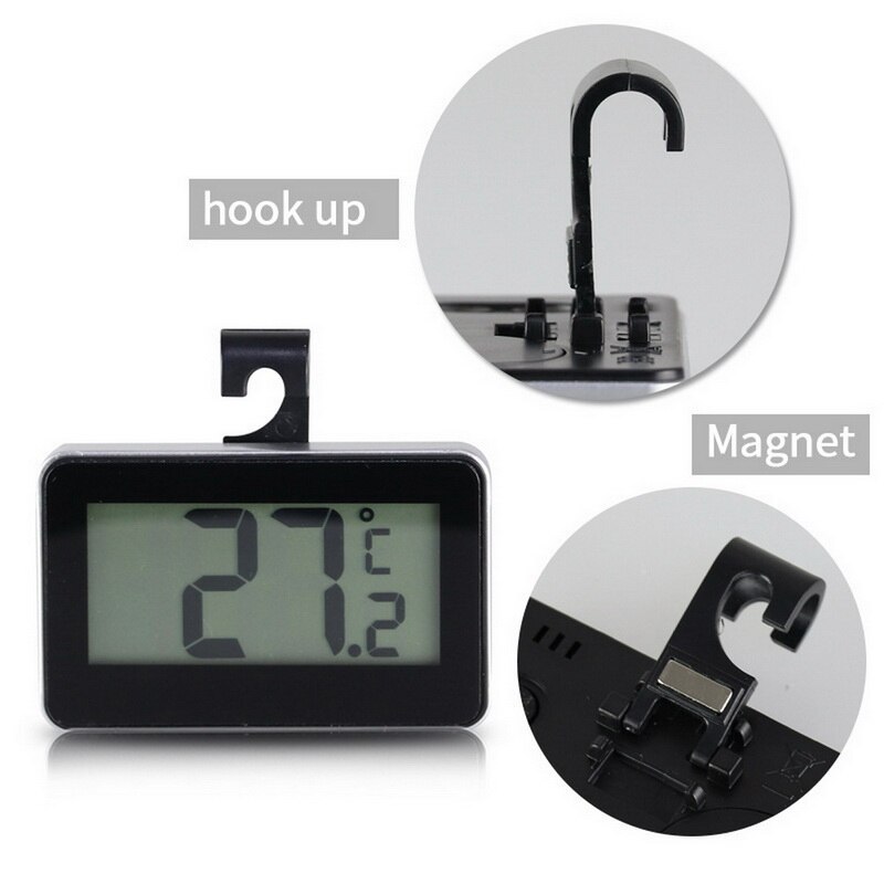 1pcs LCD Digital Thermometer For Freezer Temperature Waterproof Refrigerator Fridge Thermometer Freezer Electronic Thermometer
