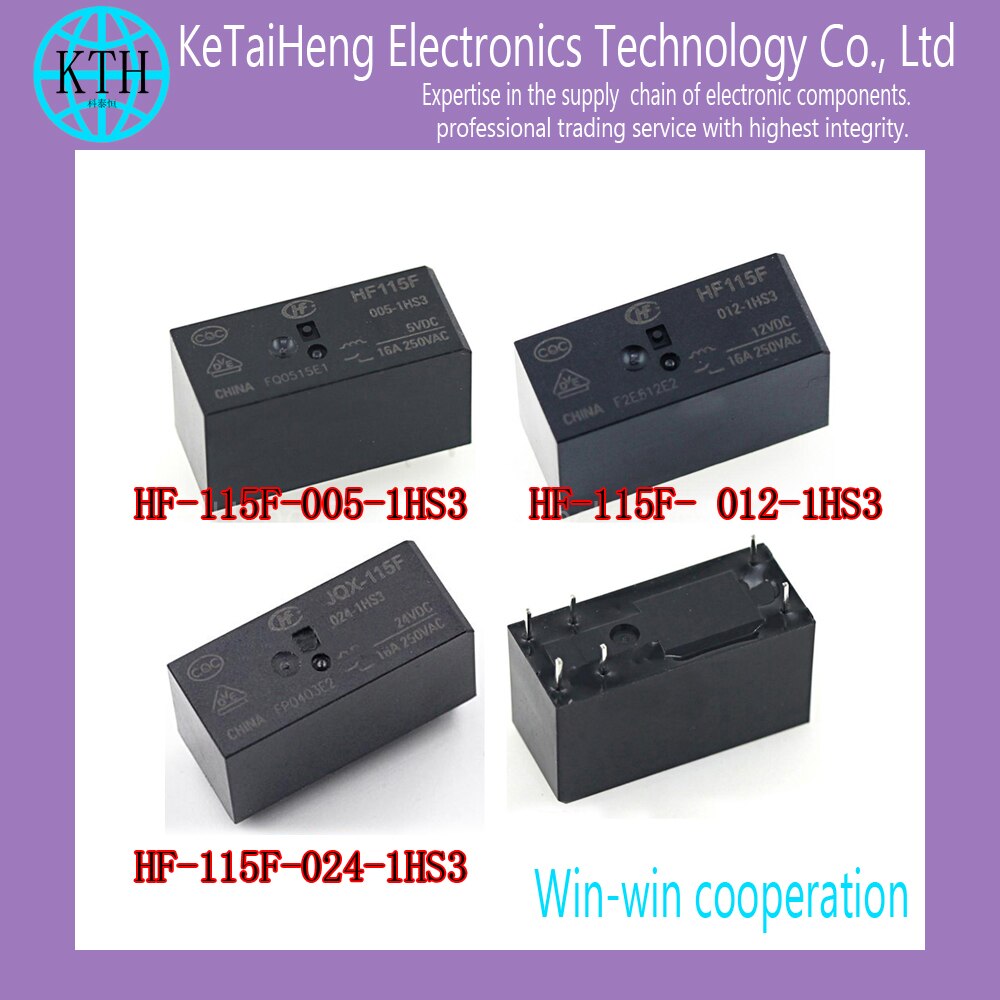 1pcs/lot Relay JQX-115F HF115F-005-1HS3 HF115F-012-1HS3 HF115F-024-1HS3 6PIN 16A original Good price