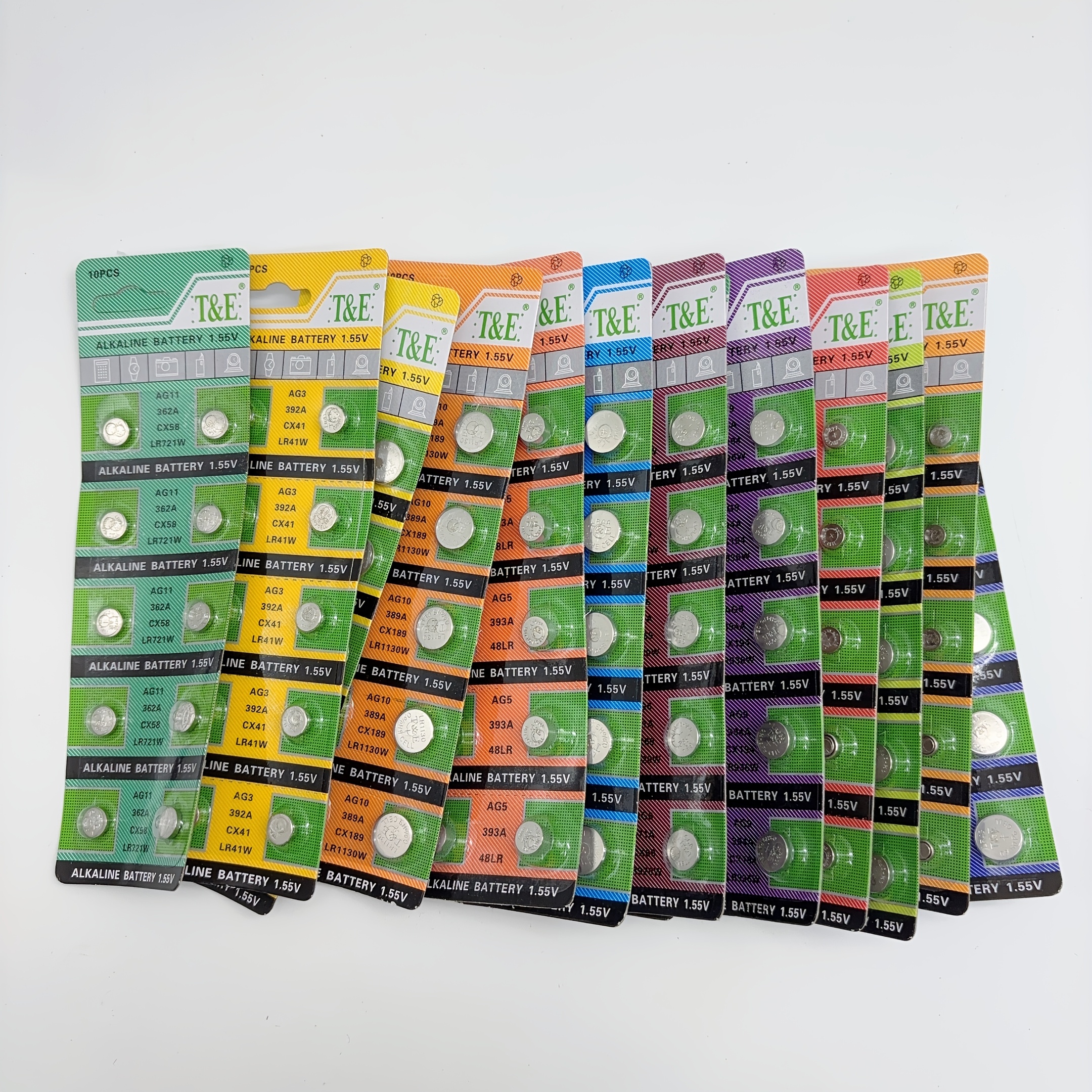 1.5V Alkaline Coin Cell Watch Battery 140Pcs AG0 AG1 AG2 AG3 AG4 AG5 AG6 AG7 AG8 AG9 AG10 AG11 AG12 AG13 Button Cell Batteries