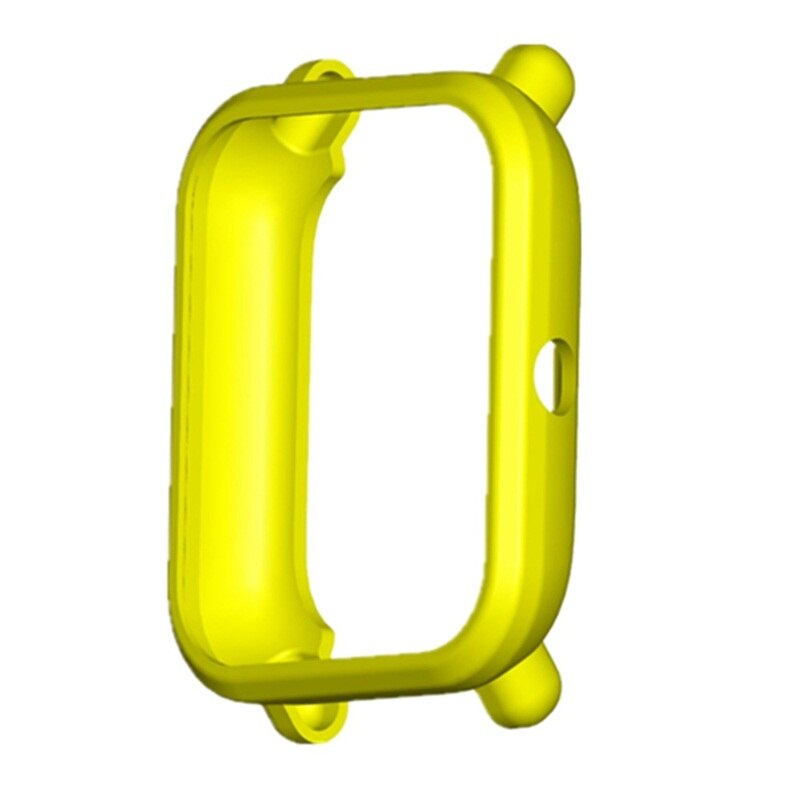 FIFATA TPU Protective Case Bumper For Xiaomi Amazfit Bip U / Bip / POP Smart Watch Cover Edge Frame Shell For Huami Amazfit BipU: Yellow / Amazfit Bip U