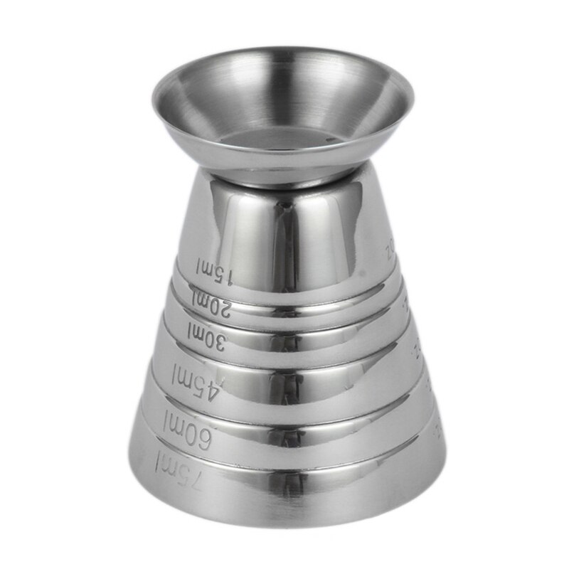Stainless Steel Measuring Shot Cup Ounce Bar Cocktail Drink Mixer Liquor Measuring Cup Measurer Kitchen Bar Measuring Tool