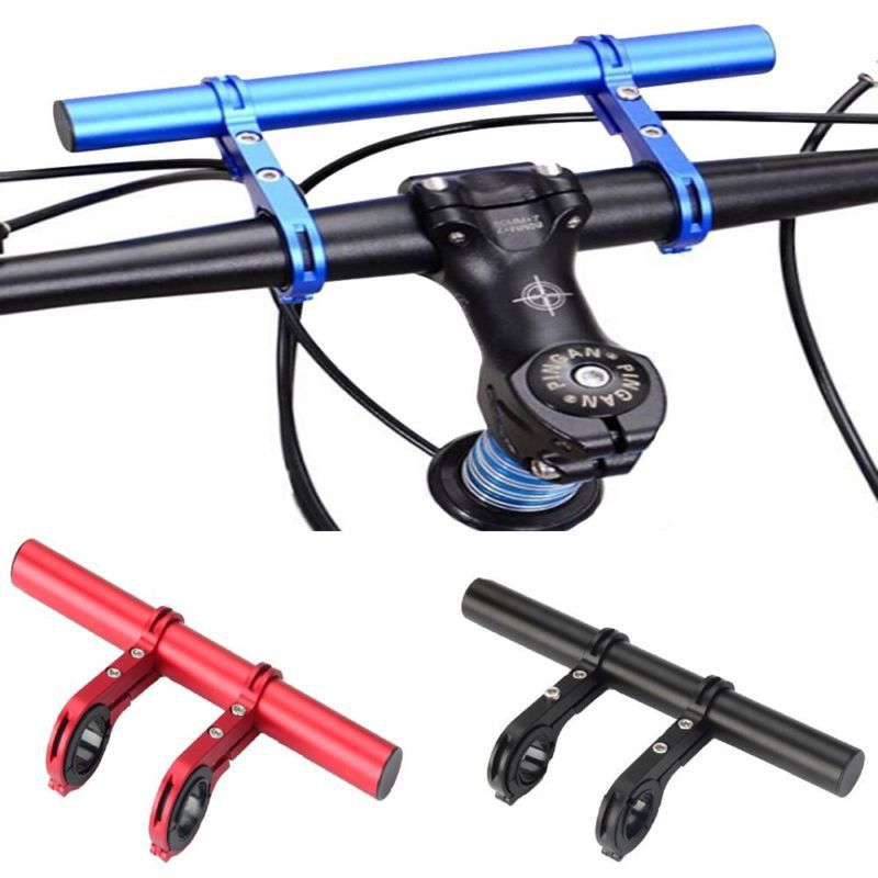 20CM Tube Bicycle Handlebar Extender Mount Mountain MTB Bike Cycling Carbon Headlight Bracket Lamp Flashlight Holder Accessorie