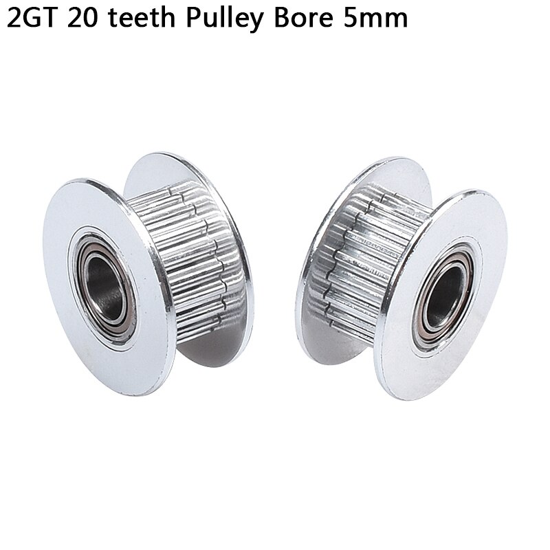 2GT 20 teeth pulley wheel Perlin passive idler pulley wheel bore 5mm For 3d printer