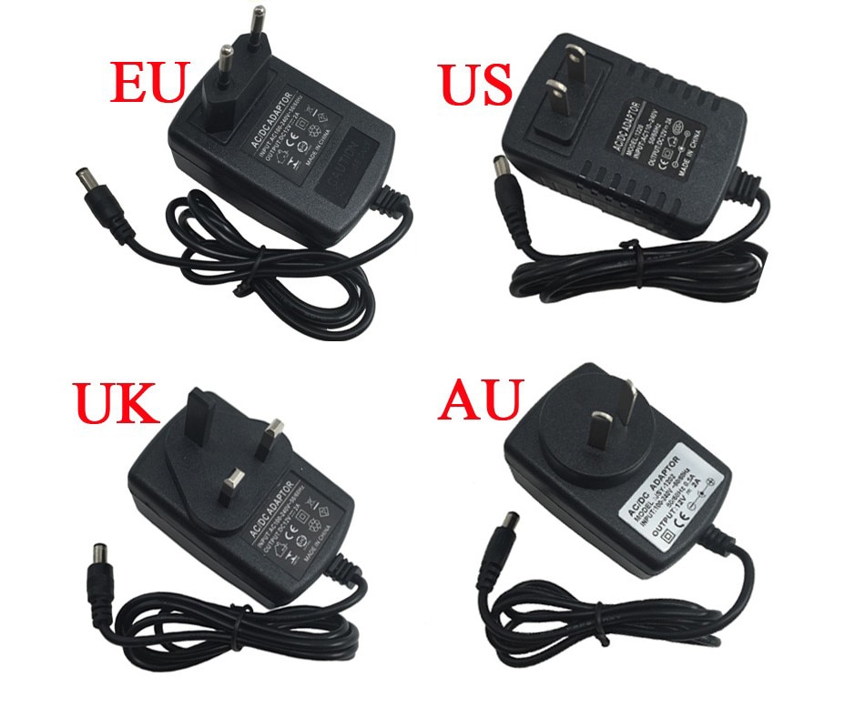 DC12V 10A 120 W 6A 72 W 3A 36 W LED Netzteil Adapter Beleuchtung LED Power Licht Transformator LED streifen EU US UK AU Stecker CCTV