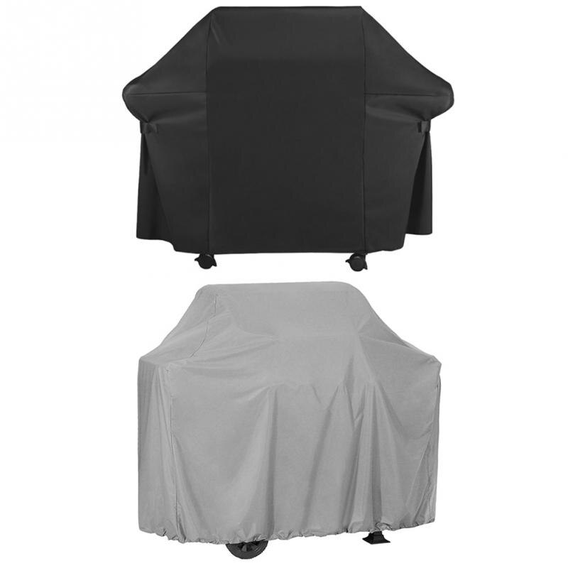 Black Waterproof BBQ Gas Grill Cover Outdoor Rainproof Durable Anti Dust Protector Dustproof Barbecue Hood Cover 168*61*117