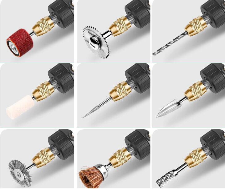 Mini Electric Drill Set Variable Speed Usb Charging for Epoxy Resin Jewelry Making Diy Pearl Wood Craft Tools Kit for Resin