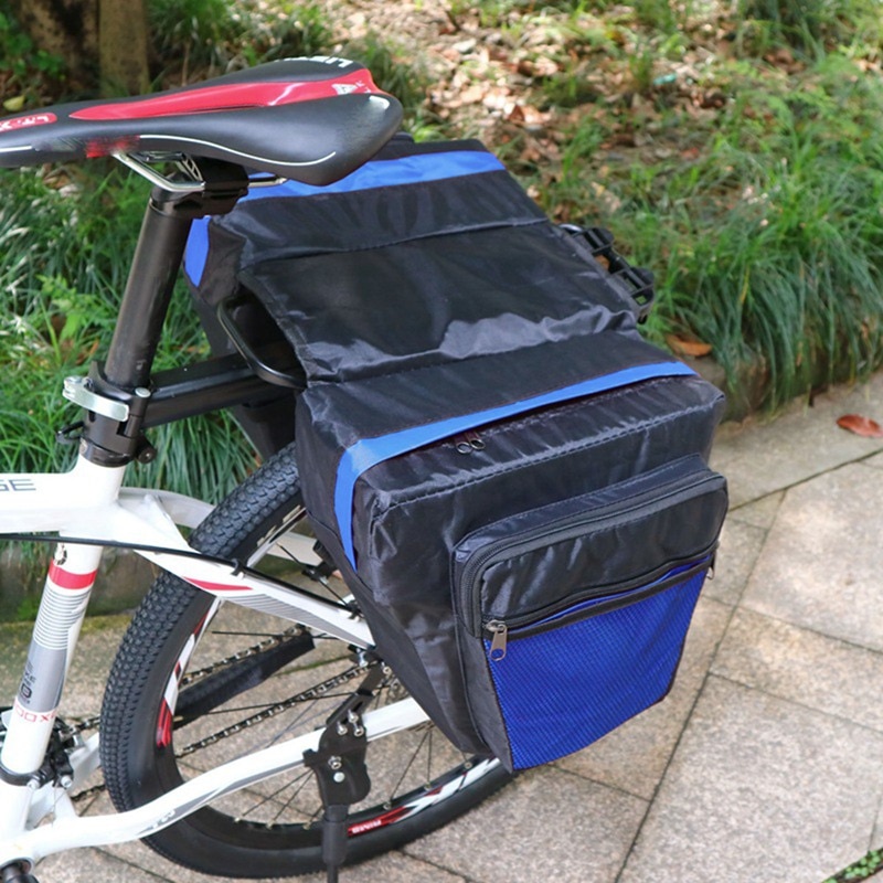 MTB Road Bicycle Carrier Bag Rear Rack Bike Trunk Bag Luggage Pannier Back Seat Double Side Waterproof Cycling Storage Bag