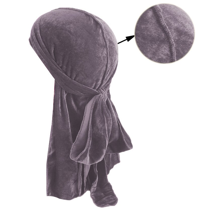 Sombrero de pañuelo de terciopelo para hombre y mujer, turbante transpirable, gorros para quimio, sombrero de pirata, accesorios para el cabello, Unisex,