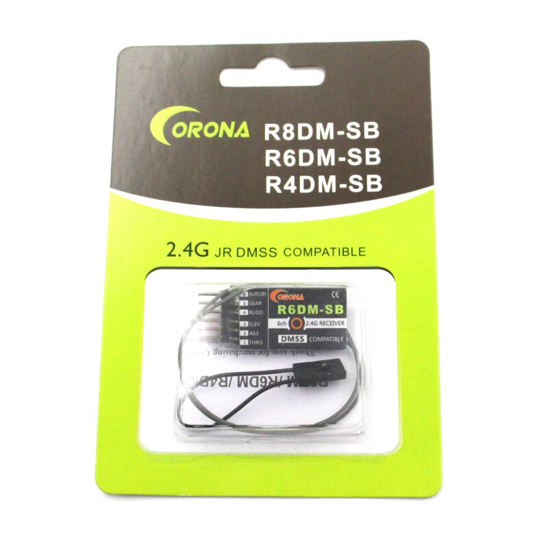 Corona – récepteur R6DM-SB 6CH R8DM-SB 8CH 2.4GHz DMSS Compatible avec S.Bus pour JR DMSS XG6 XG7 XG11 RC avion émetteur DIY: R6DM-SB