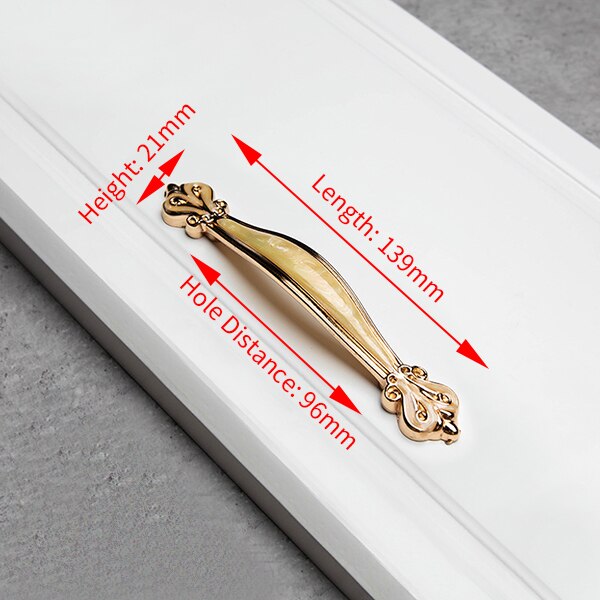 Bursztyn żółty europejskiej uchwyty robić szafek drzwi ze stopu aluminium kuchnia gałki uchwyty robić szafek gałki robić szuflady uchwyt robić szafy: LA6608Y-96