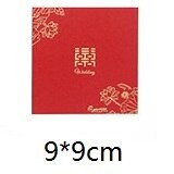 10Pcs Chinese Stijl Rode Envelop Senior Bruiloft Rode Envelop Creatieve Hongbao Rode Envelop Rode Zak Bruiloft Zegen Pakket: F