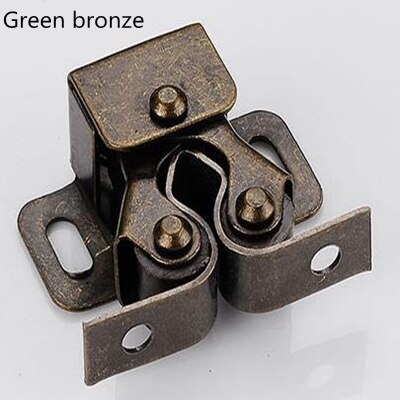 Paquete de 10 piezas de puerta de armario doble rodillo de enganche de bola de cierre de puerta de resorte hebilla de armario Clip de interruptor magnético duradero: C(Pack of 10 pieces)