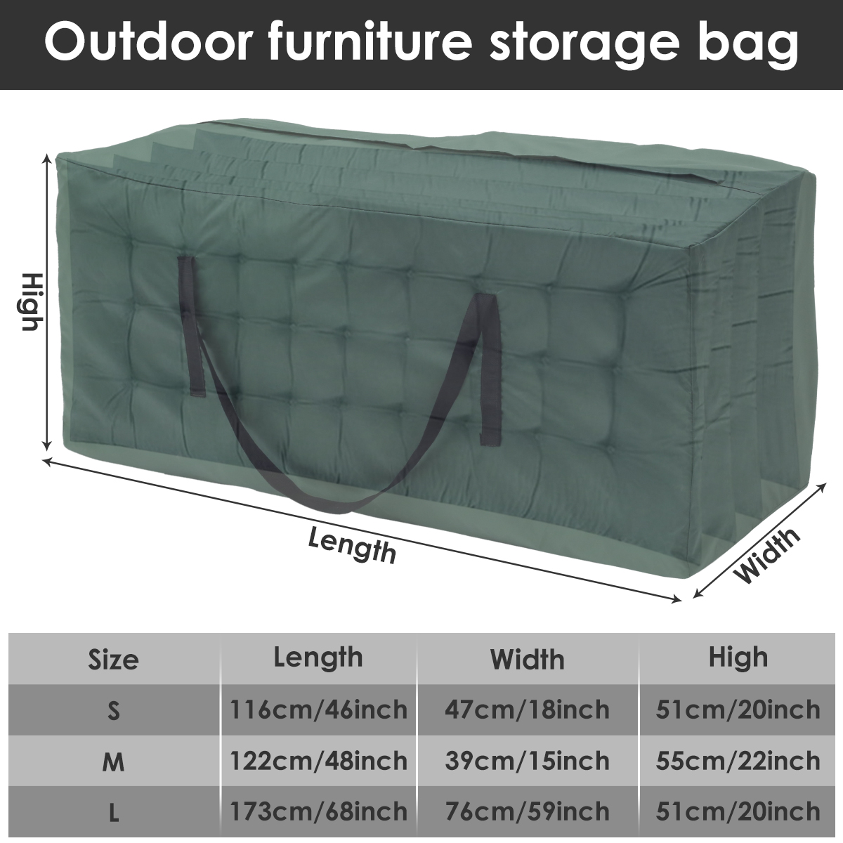 Kussen Opbergtas Grote Capaciteit Meubels Beschermhoes Buiten Tuin Waterdicht Stofdicht Kerstboom Organizer Nieuw