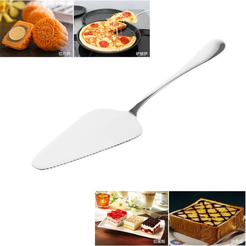 1Pc Stainless Steel Cake Shovel Knife Pie Pizza Cheese Server Cake Divider knives Baking Tools