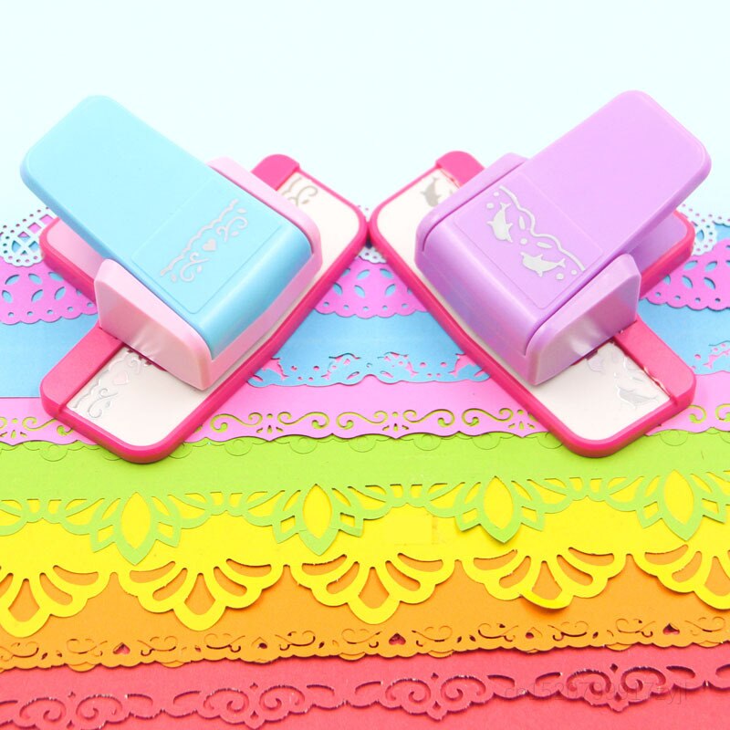 DIY Paper Cutting Tools Paper Puncher Crafting Border Hand Punch Lace Heart Flower Paper Punch for Scrapbooking Arts
