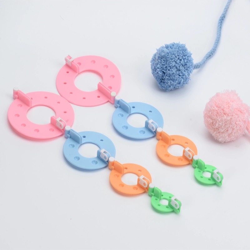 Pompom Maker 4 Stuks Verschillende Maten Pom-pom Maker voor Pluizenbol DIY Wol Breien Tool Craft Supplies