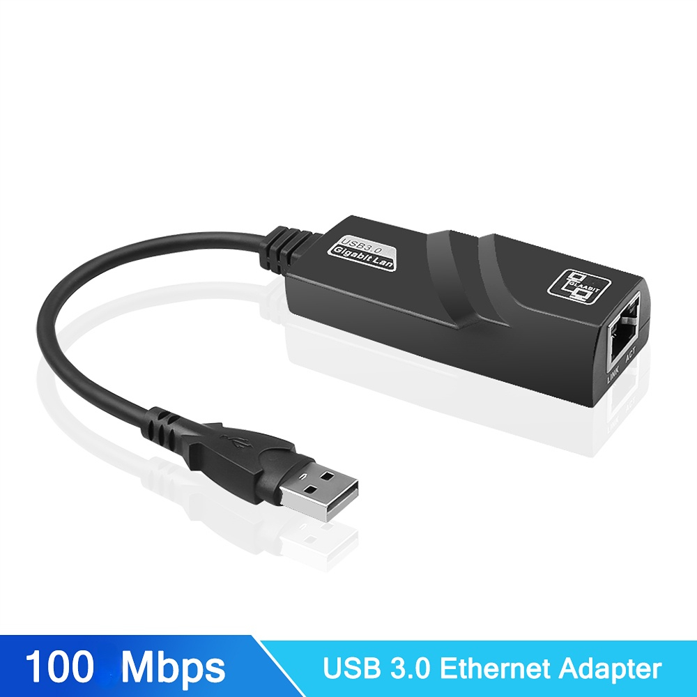 USB 3.0 To Rj45 Lan Ethernet Wired Adapter 10/100Mbps Network Cable for Xiaomi Mi Box PC Windows 10 USB 3.0 Network Card: Default Title