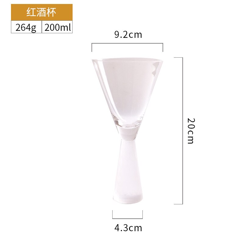 Plated Gouden Rode Wijn Glas Cocktail Glas Gouden Base Wijnglas Bar Club Wijn Set: Light Grey