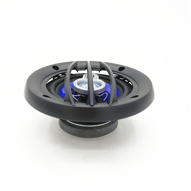 Altavoz de coche de alta fidelidad de 4 pulgadas, 220 vatios, 4ohm, 3 vías, Coaxial, borde de goma, cono de inyección azul, 70 magnético, cubierta de plástico, 1 ud.