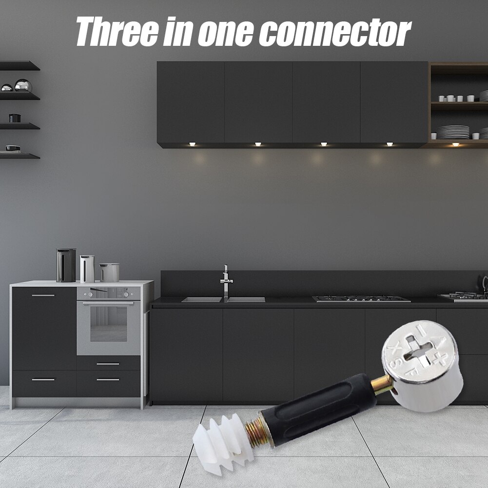 20pcs Furniture Cabinet Connecting Fitting Bolt Screw Fastener Hardware