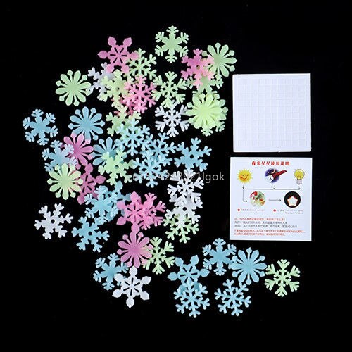 Luminous Stickers, Stars, Fluorescent Wall Stickers, Bedroom Starry Sky Self-adhesive 3D Stickers