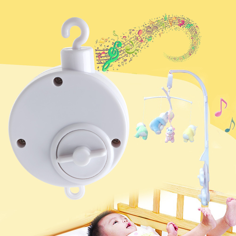 Baby Infant Rotary Mobile Crib Bed Clockwork Movement Music Box Kids Develop Toy 634F