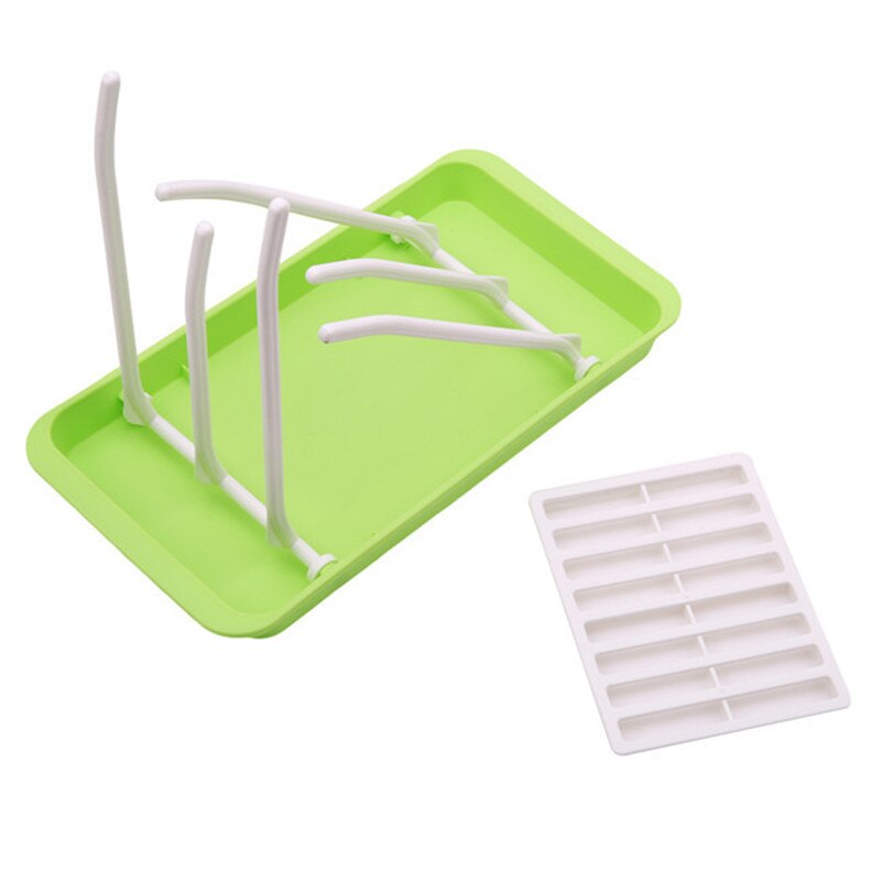 Soporte para secar botellas de plástico para bebé, alimentación de bebé, estante de secado para limpieza, estante para pezón, soporte para secar botellas
