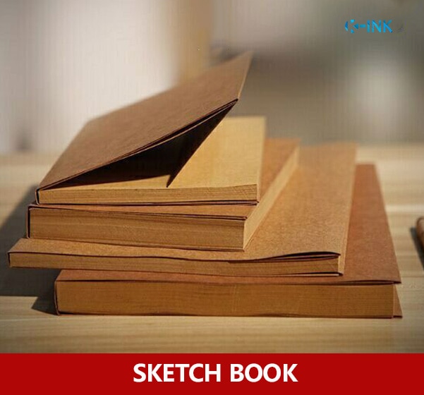 A5 kraft Carta da Spolvero Libro taccuino bloc notes , kraft album da disegno per la Pittura Disegno Diario Ufficiale del Regalo Creativo