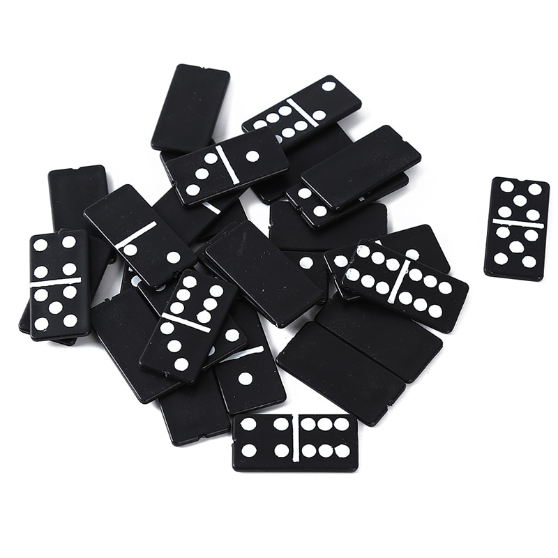 28 teile/satz Kunststoff Domino Bord Spiele Reise Lustige Tisch Spiel Domino Spielzeug Kind freundlicher Pädagogisches Spielzeug 1 Kasten für freundlicher