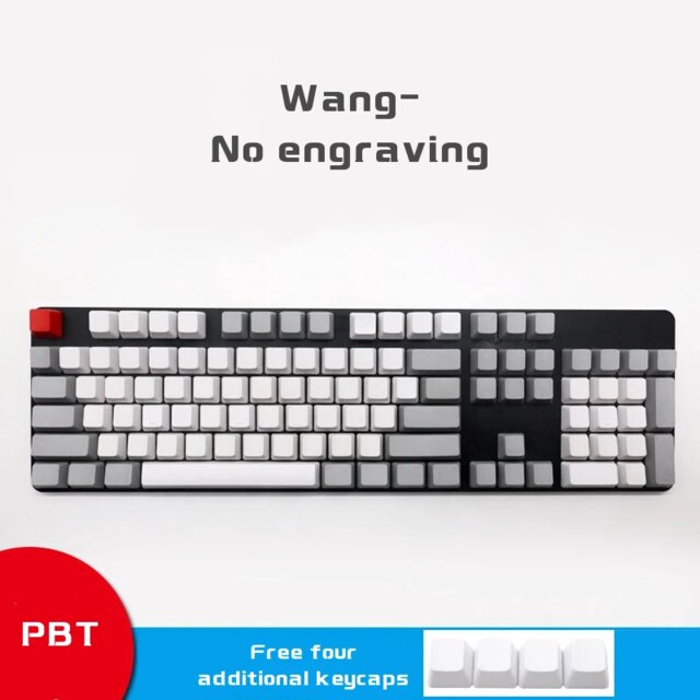 Top Gedruckt OEM PBT Keycap Für Mechanische Tastatur 108 Schlüssel Vollen Satz Dolch Verdicken Tastenkappen Schlüssel Für Blau/Rot/braun/Schwarz Schalter: Wang-3