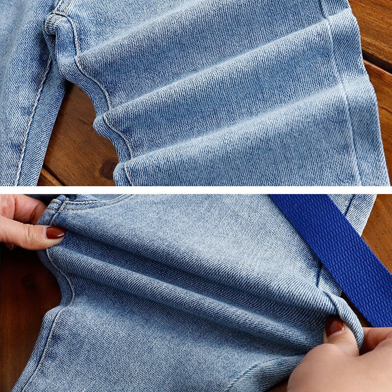 Forår og efterår børn drengebukser jeans børnetøj drenge jeans bukser dreng lange denimbukser teenage jeans  y61