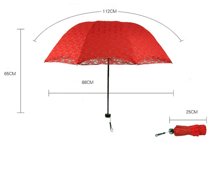 Party Decorate Lace Umbrella For Wedding Girls Princess Uv Sunshade Parasol Rain Umbrella Sombrilla Parasol Parapluie Women