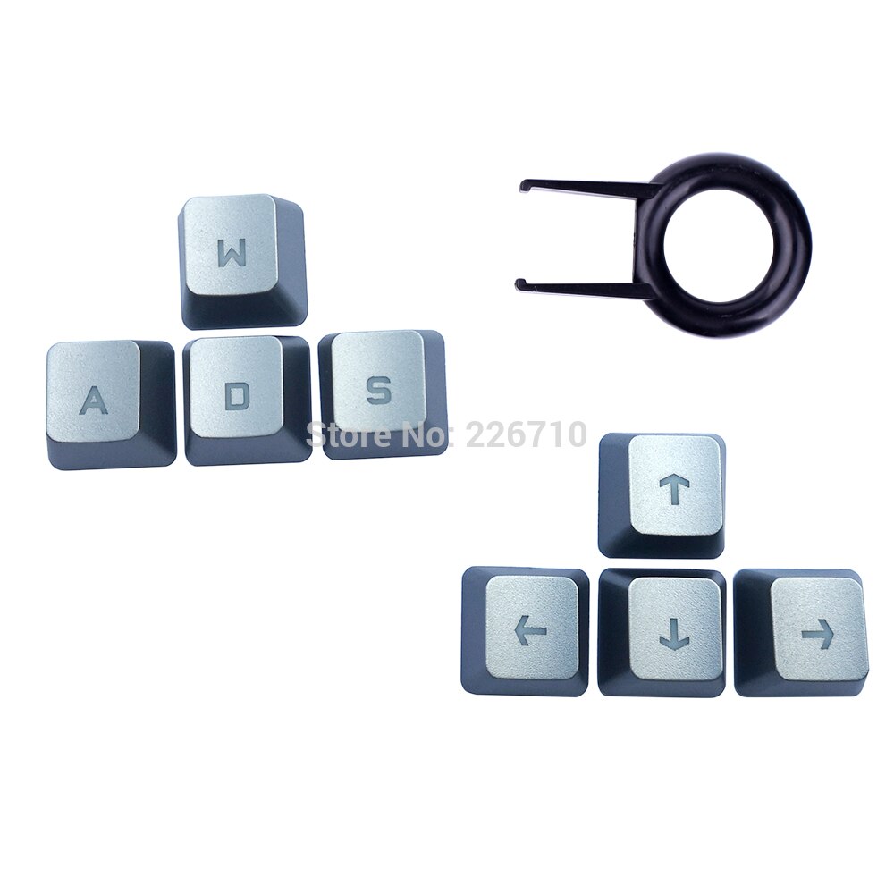 Arrow Keys↑↓←→ Vervanging Keycaps Voor Logitech G310 G413 G613 G810 G910 Toetsenbord Romer G (Up Down Links Rechts Toetsen): Silver