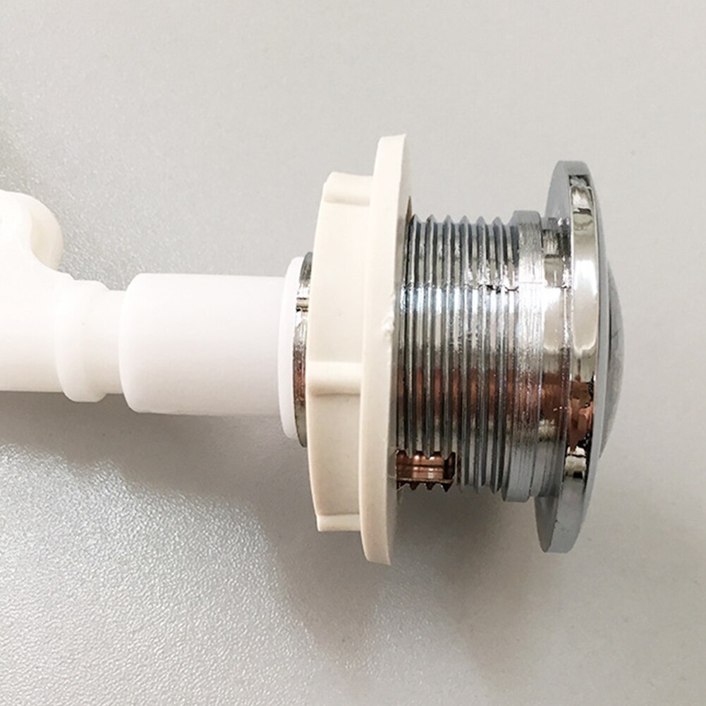 Round Shape Press Type Replacement Toilet Cistern Hardware Bathroom Fittings Easy Install Dual Flush Home Hotel Push Button